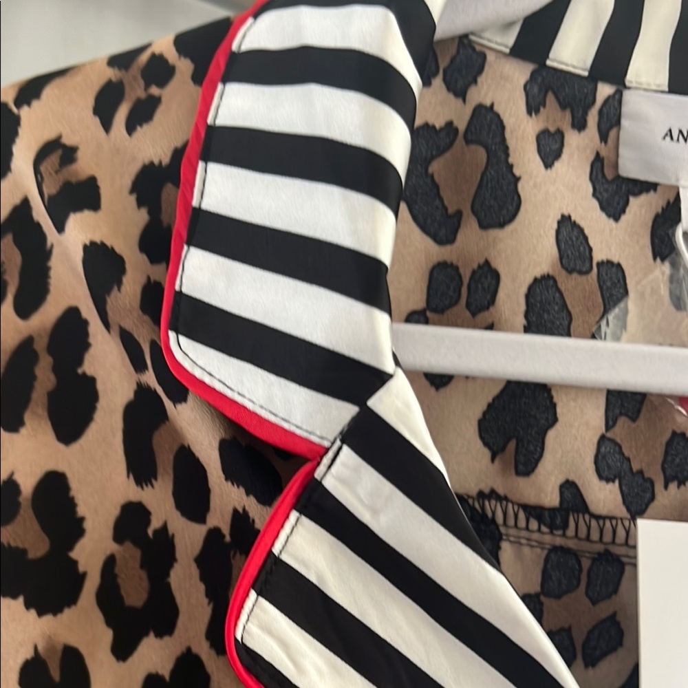 Brown and Black Leopard Print Pajama Set - Picture 4 of 14